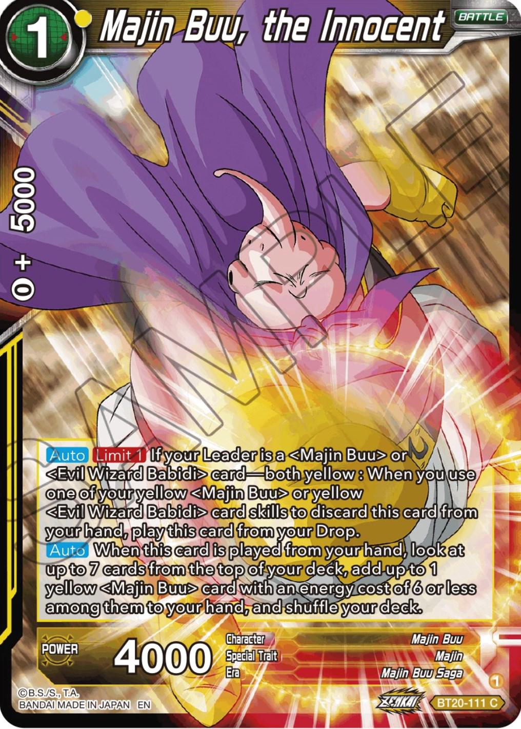 Majin Buu, the Innocent BT20-111