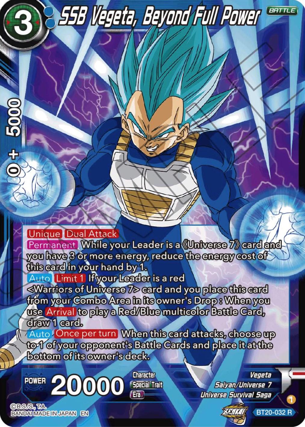 SSB Vegeta, Beyond Full Power BT20-032