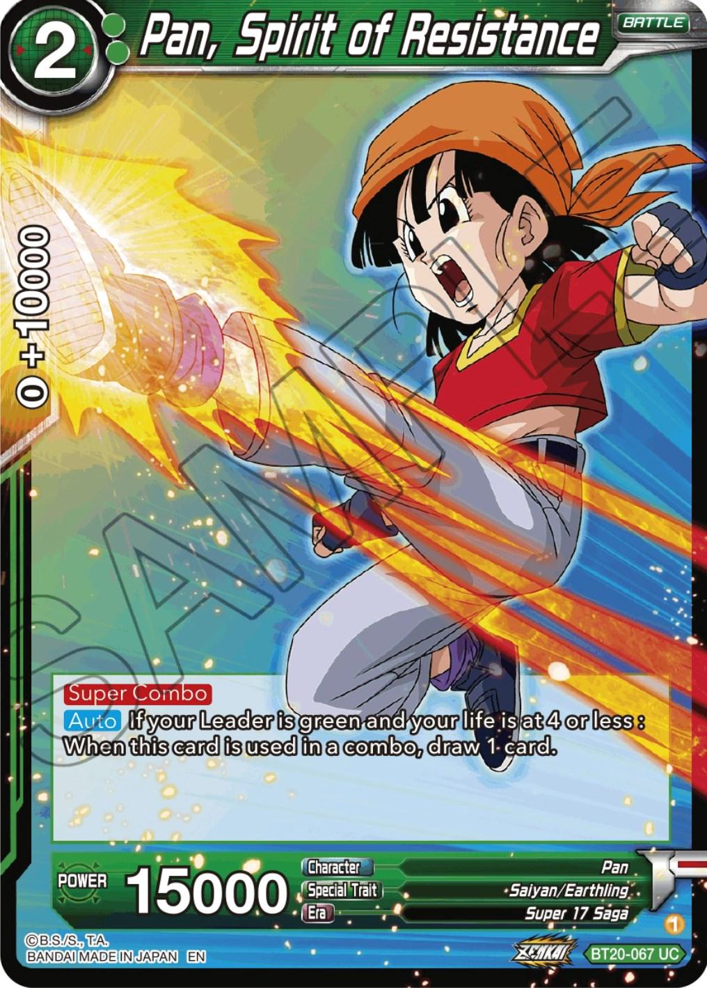 Pan, Spirit of Resistance BT20-067