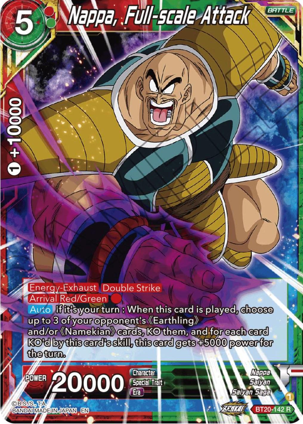 Nappa, Full-scale Attack BT20-142
