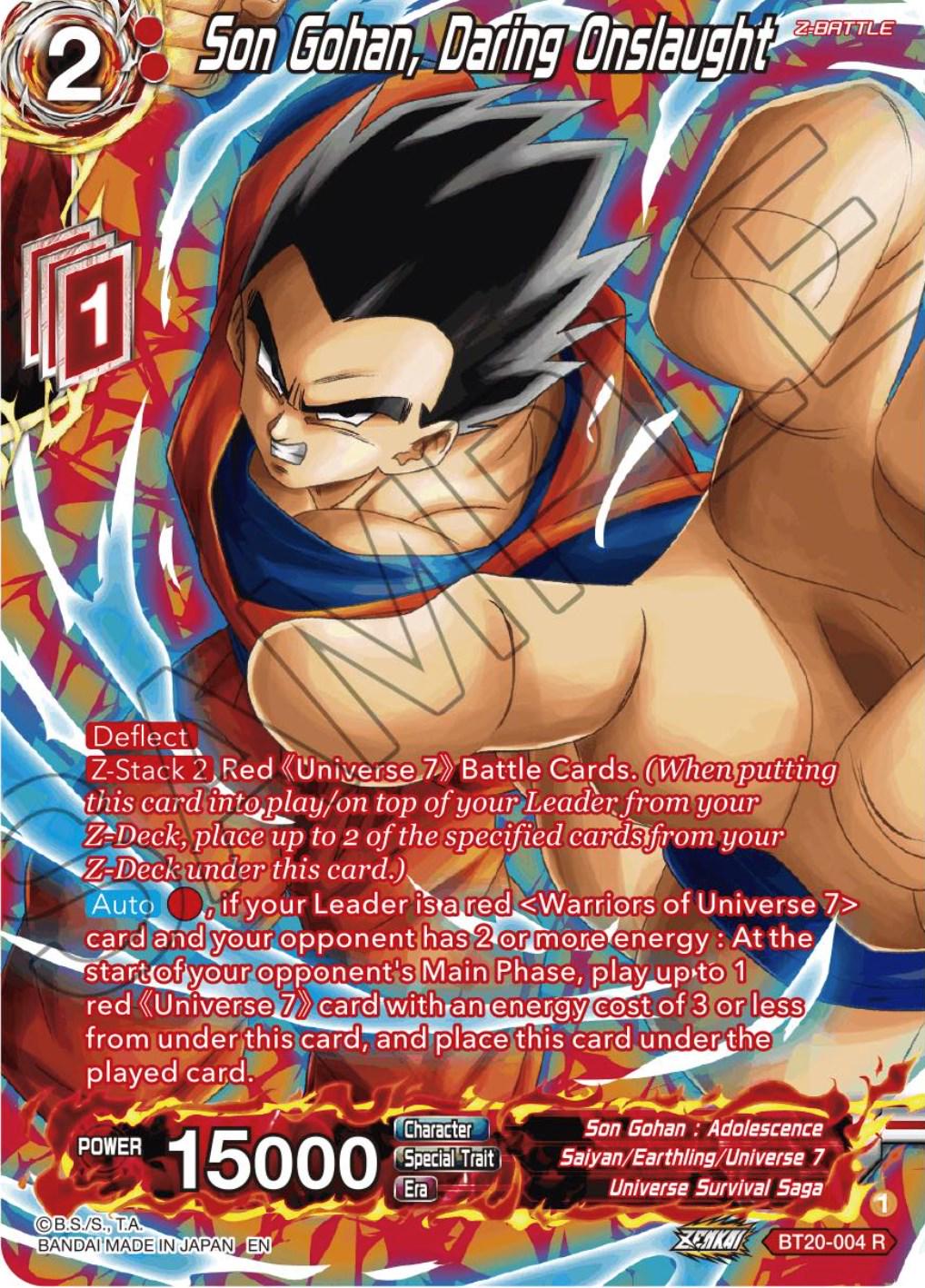Son Gohan, Daring Onslaught [Silver Foil] BT20-004