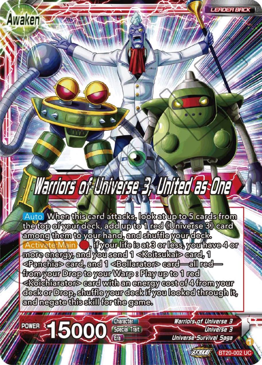 Paparoni // Warriors of Universe 3, United as One BT20-002