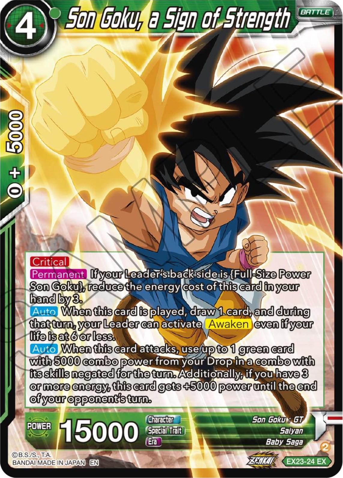 Son Goku, a Sign of Strength EX23-24