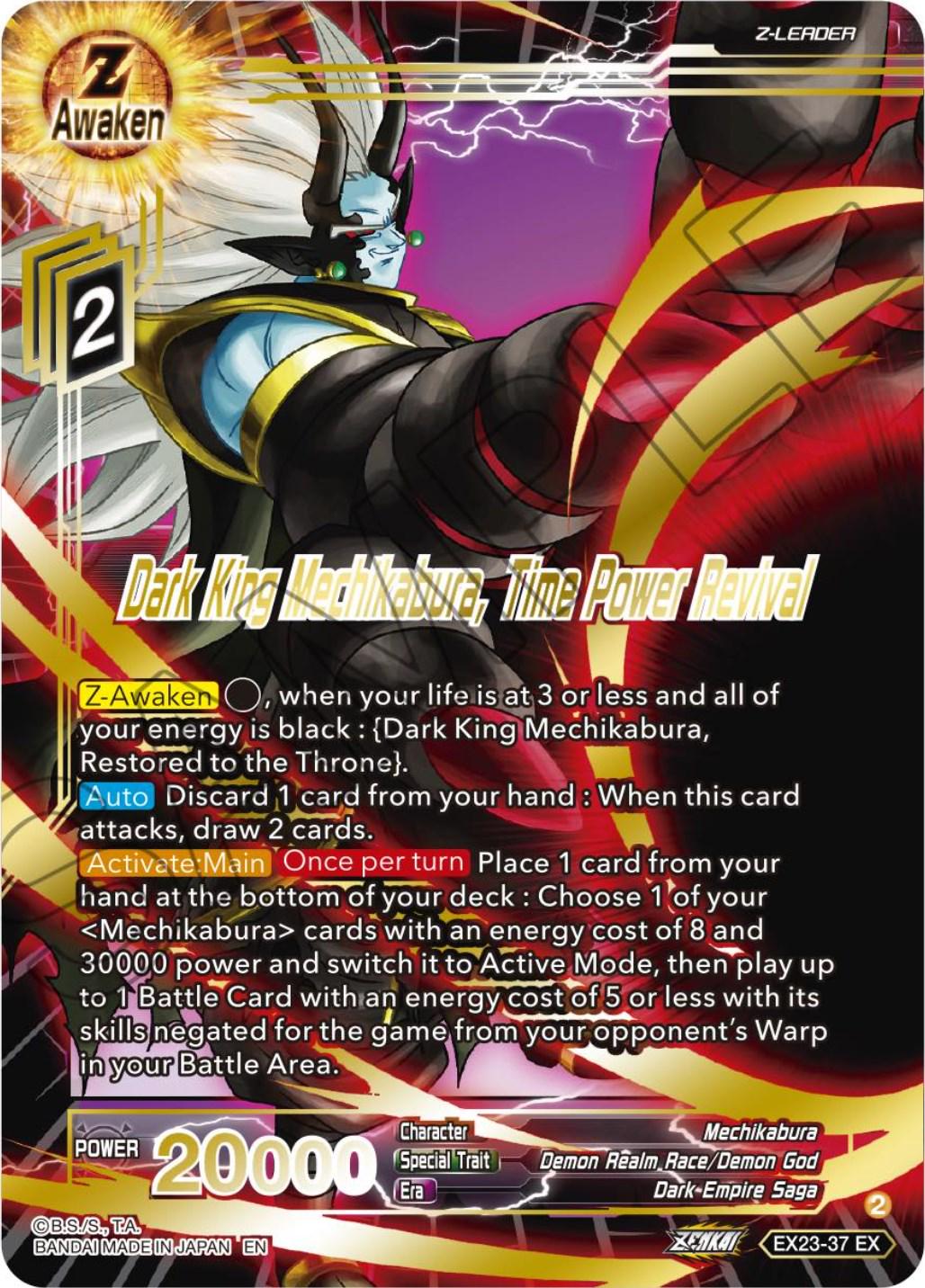 Dark King Mechikabura, Time Power Revival EX23-37