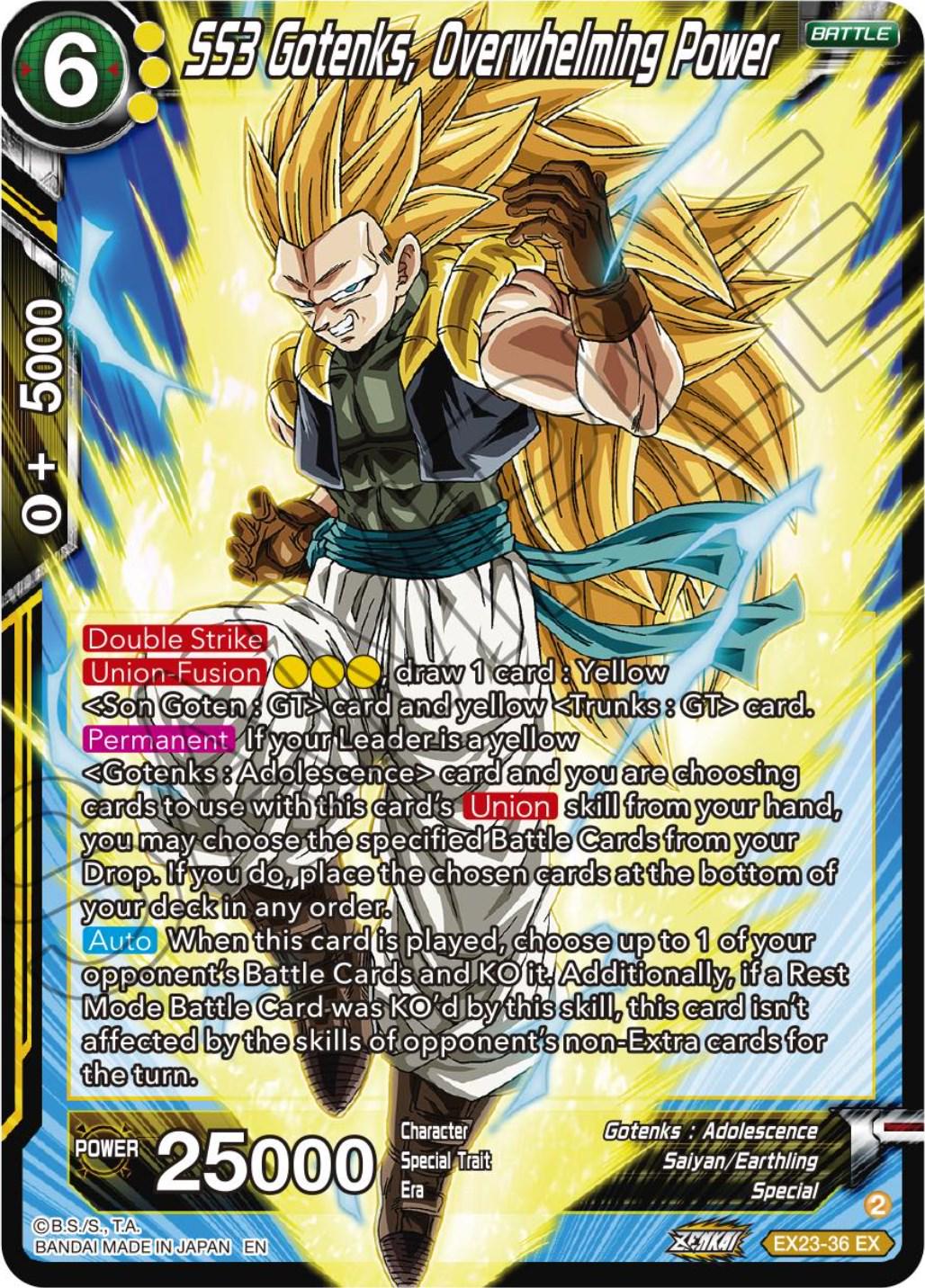 SS3 Gotenks, Overwhelming Power EX23-36