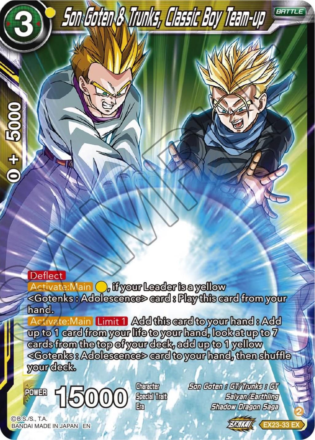 Son Goten & Trunks, Classic Boy Team-up EX23-33