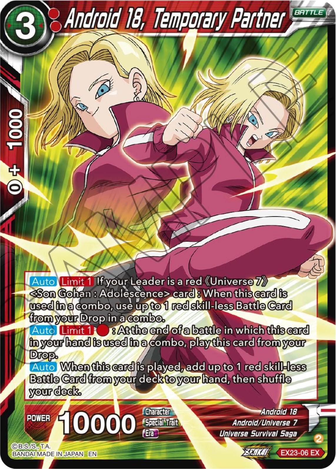 Android 18, Temporary Partner EX23-06