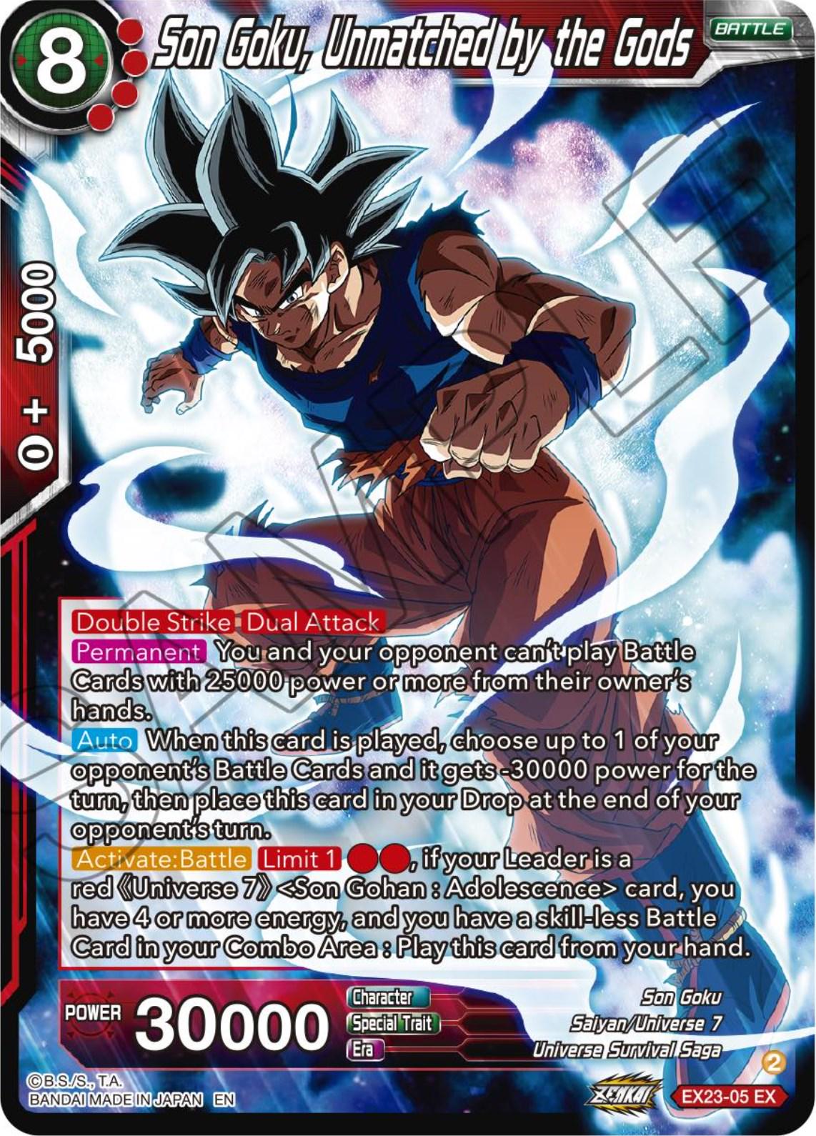 Son Goku, Unmatched by the Gods EX23-05
