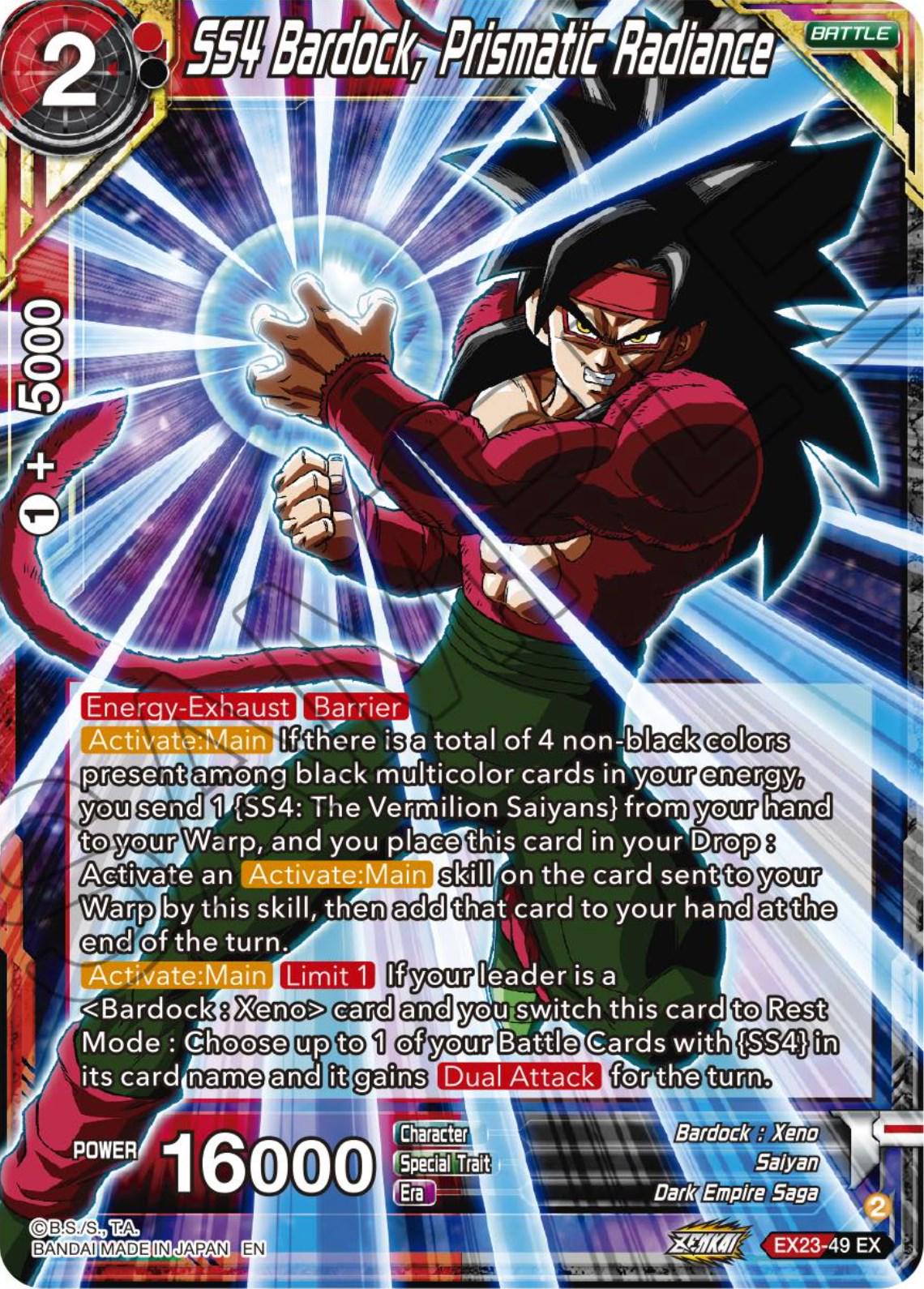 SS4 Bardock, Prismatic Radiance EX23-49