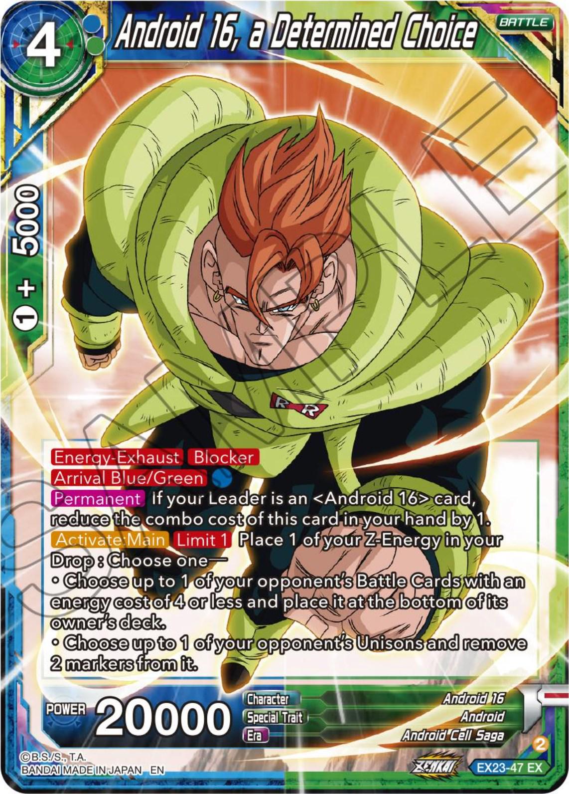 Android 16, a Determined Choice EX23-47