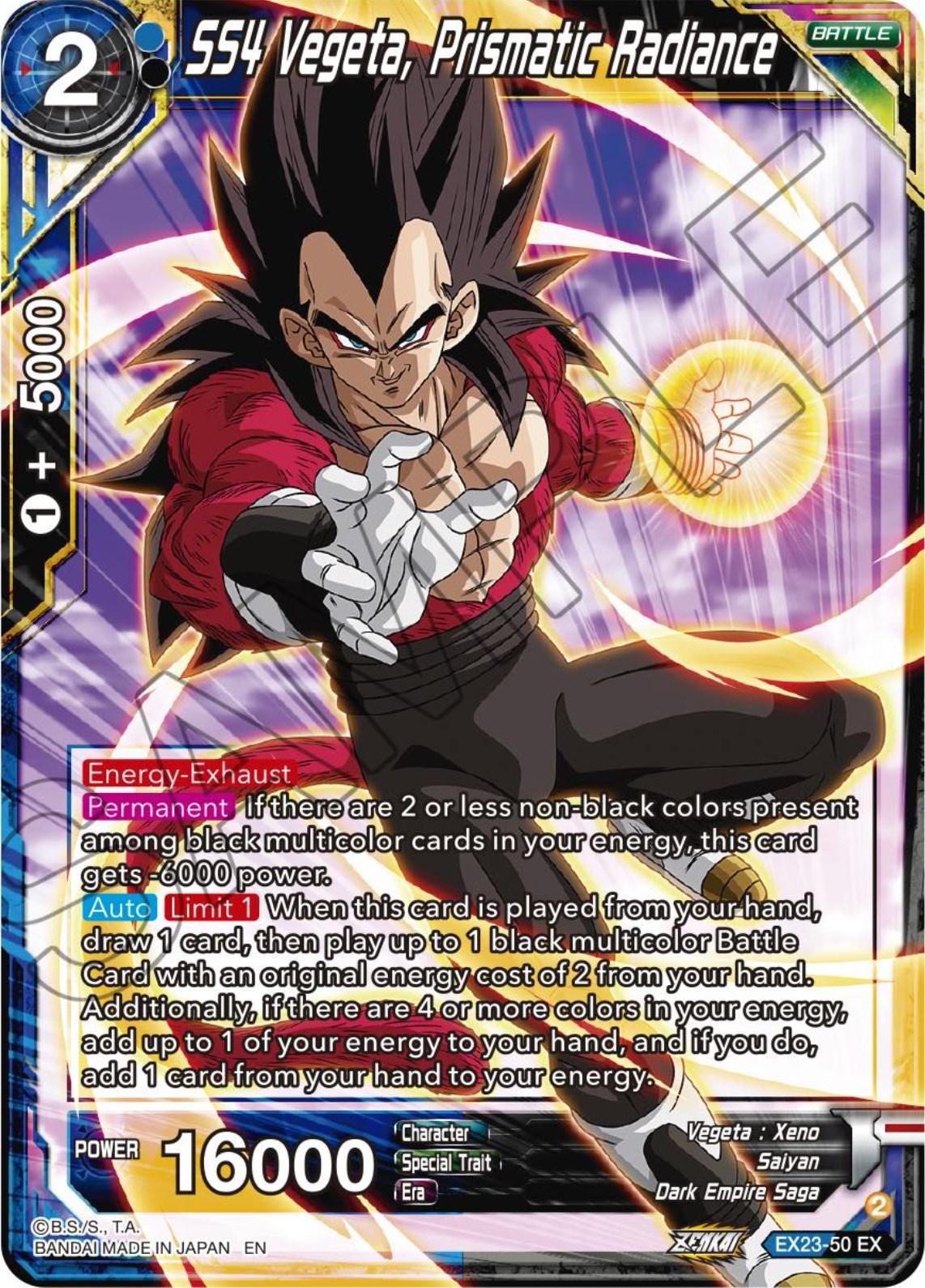 SS4 Vegeta, Prismatic Radiance EX23-50