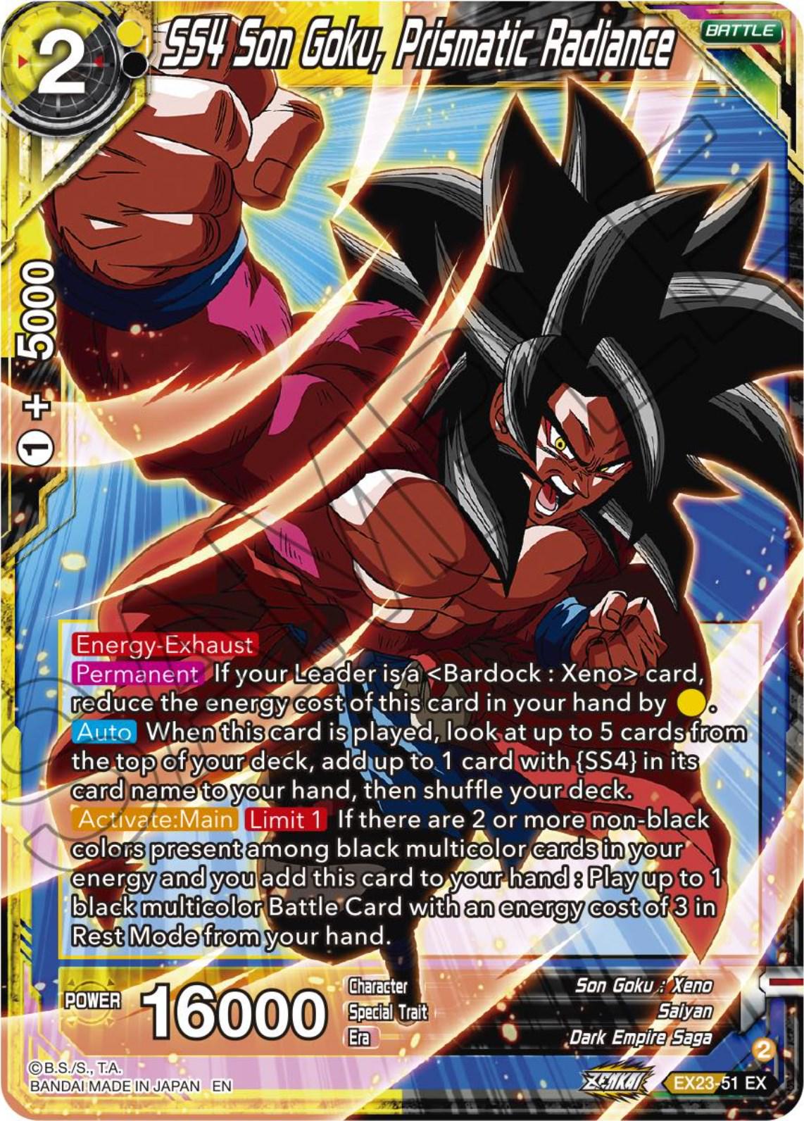 SS4 Son Goku, Prismatic Radiance EX23-51