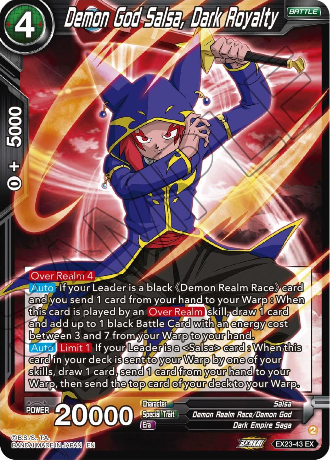Demon God Salsa, Dark Royalty EX23-43