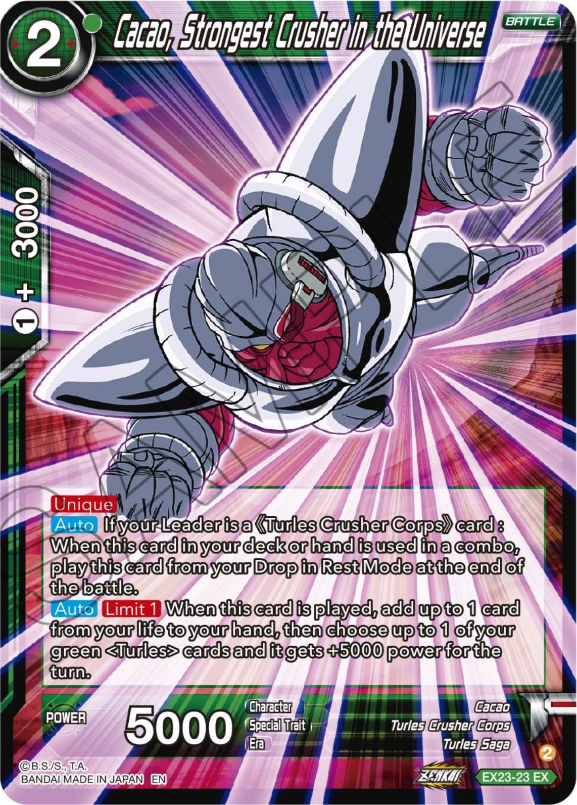 Cacao, Strongest Crusher in the Universe EX23-23
