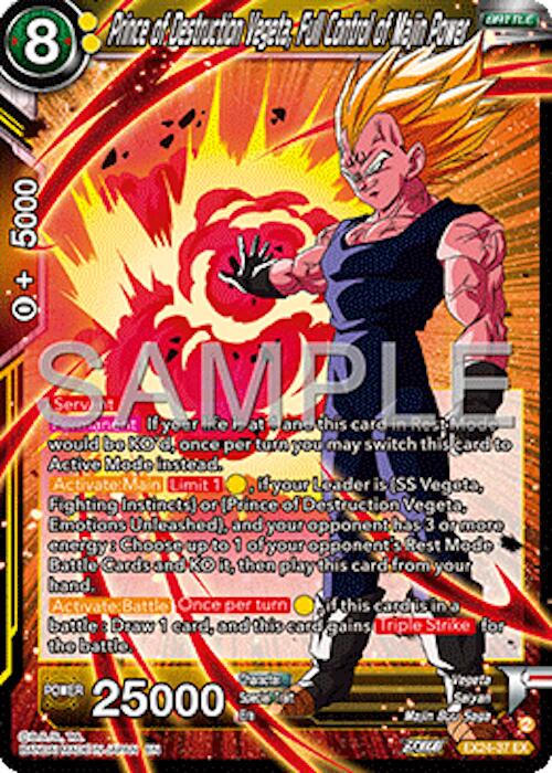 Prince of Destruction Vegeta, Full Control of Majin Power EX24-37