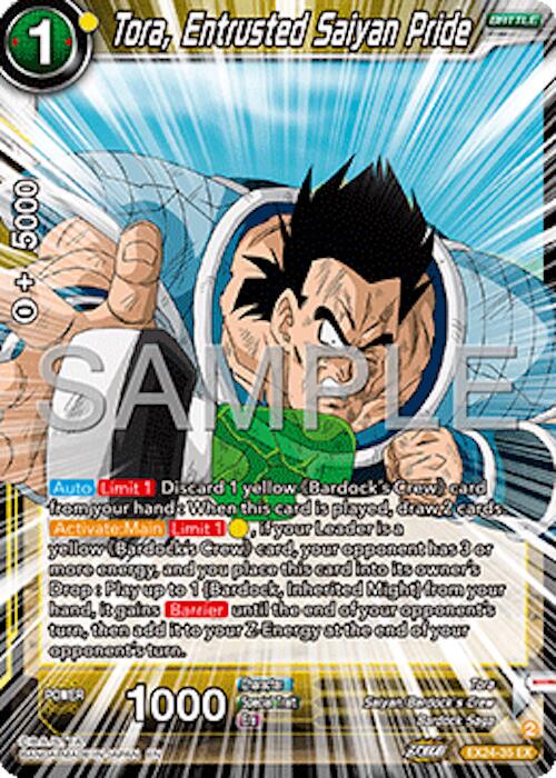 Tora, Entrusted Saiyan Pride EX24-35