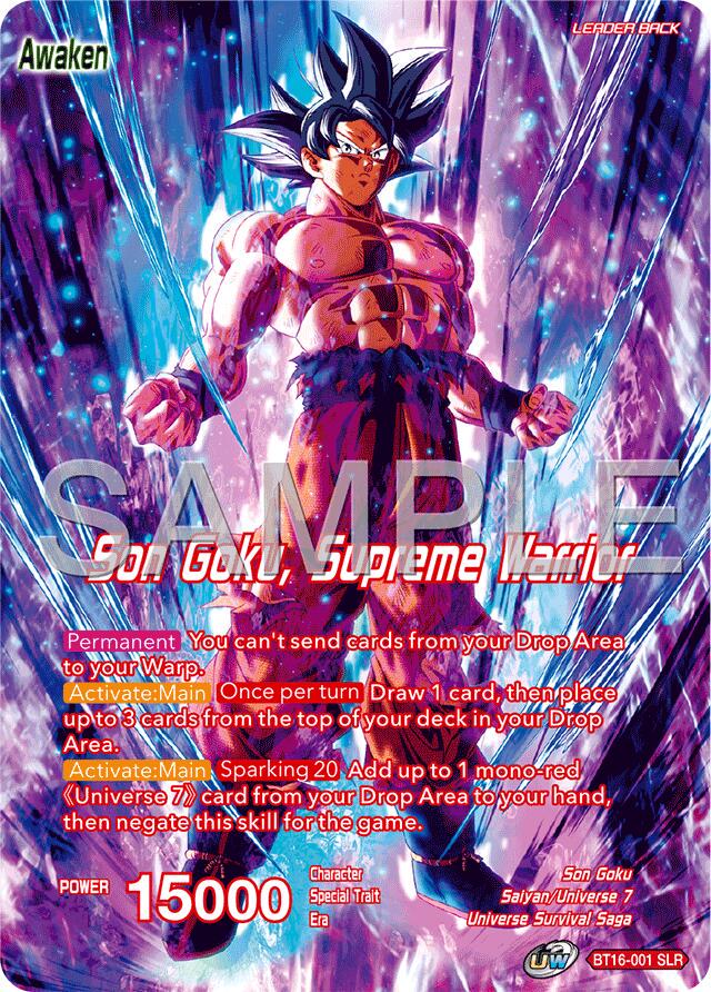 Son Goku // Son Goku, Supreme Warrior [Foil] BT16-001