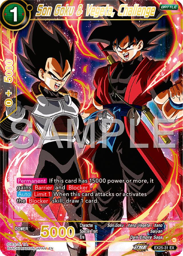 Son Goku & Vegeta, Challenge [Foil] EX25-31