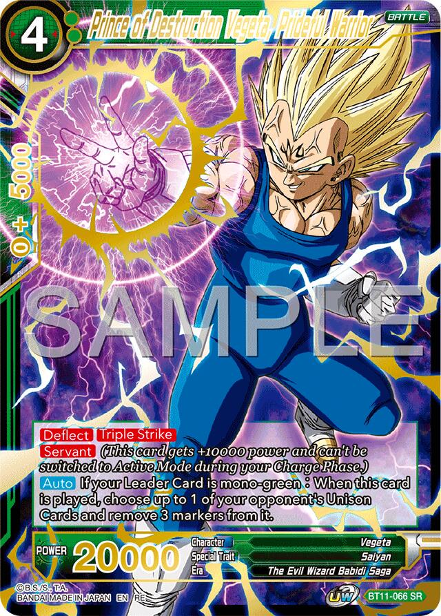 Prince of Destruction Vegeta, Prideful Warrior [Foil] BT11-066
