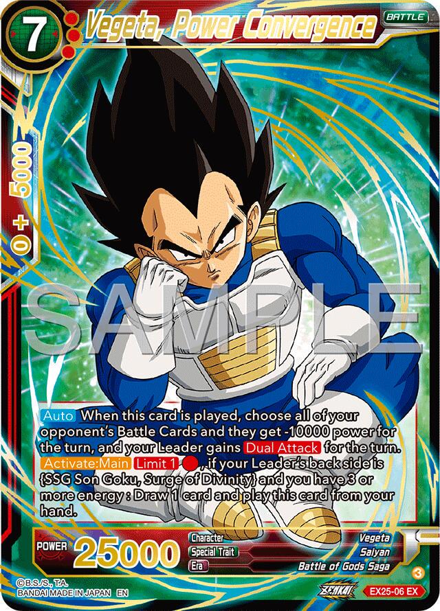 Vegeta, Power Convergence [Foil] EX25-06