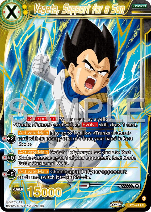 Vegeta, Support for a Son [Foil] EX25-24