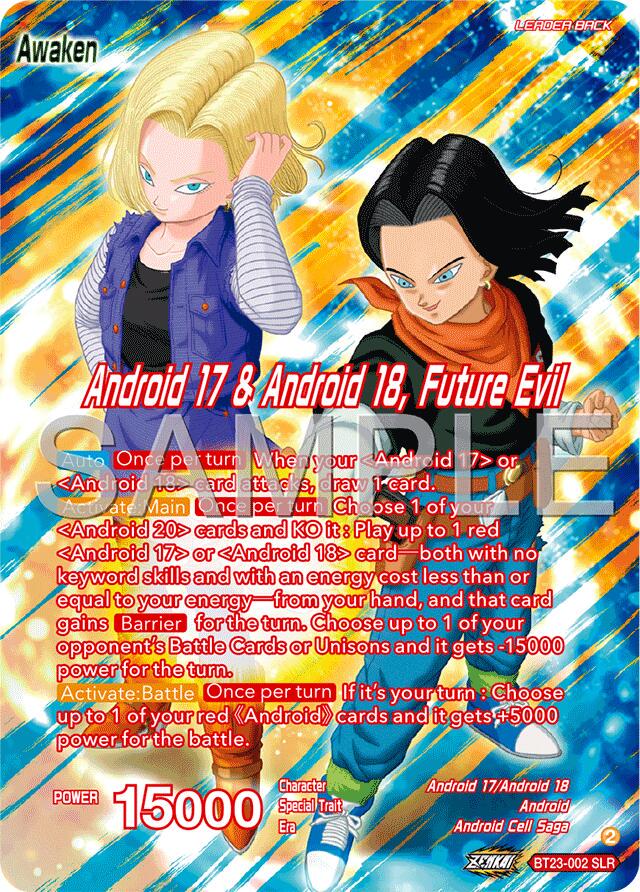 Android 17 & Android 18 // Android 17 & Android 18, Future Evil [Foil] BT23-002