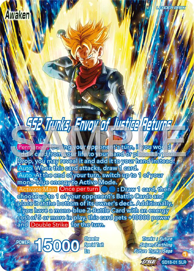 Trunks // SS2 Trunks, Envoy of Justice Returns [Foil] SD18-01