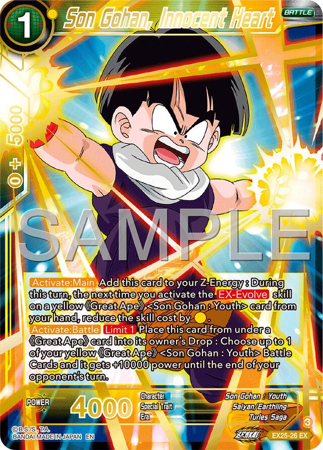 Son Gohan, Innocent Heart [Foil] EX25-26