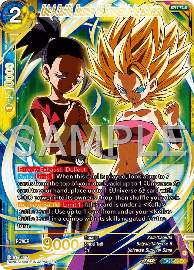 Kale & Caulifla, Becoming the Strongest in the Multiverse [Foil] EX25-39