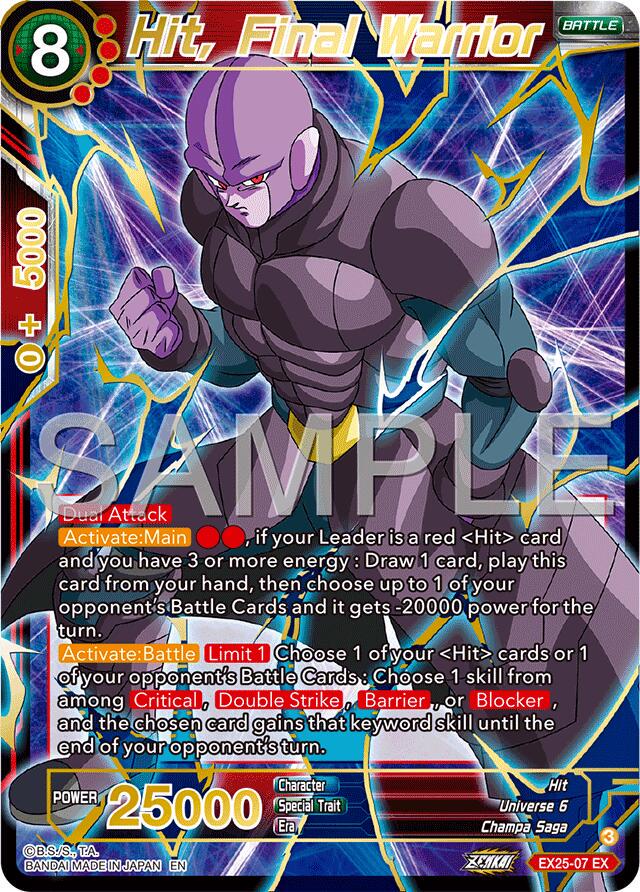 Hit, Final Warrior [Foil] EX25-07