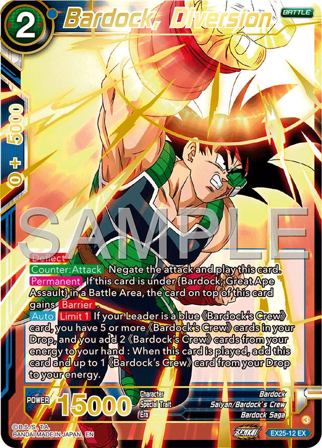 Bardock, Diversion [Foil] EX25-12