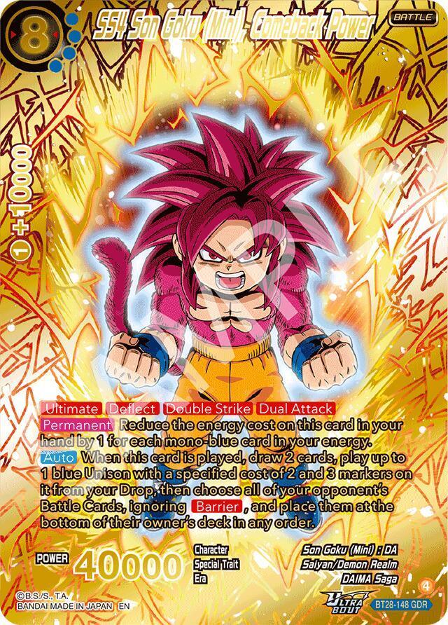 SS4 Son Goku Mini, Comeback Power [GDR] BT28-148