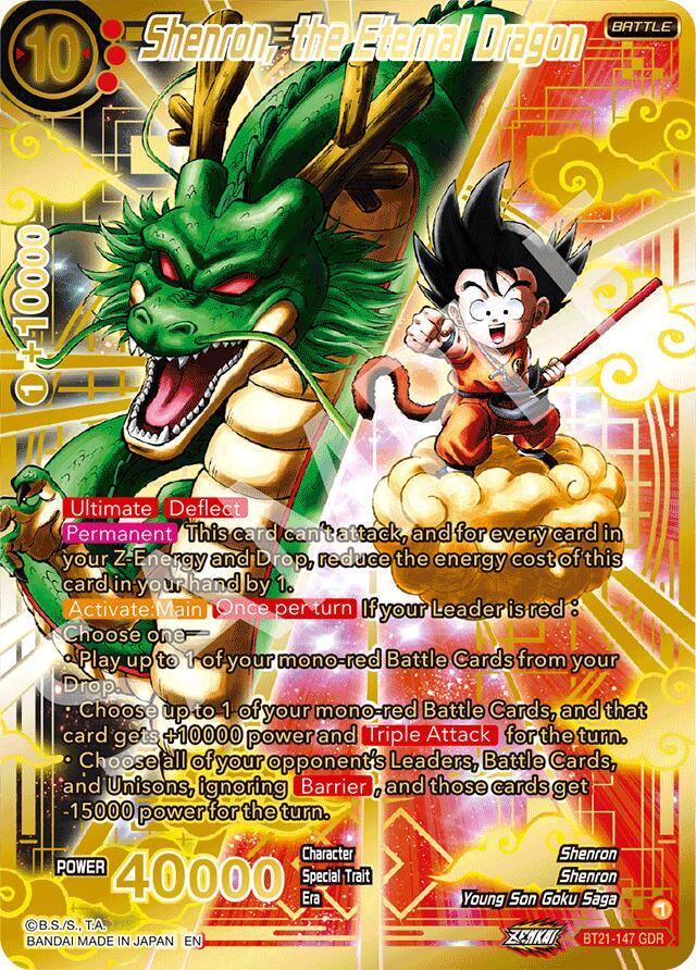 Shenron, the Eternal Dragon [GDR Foil] BT21-147