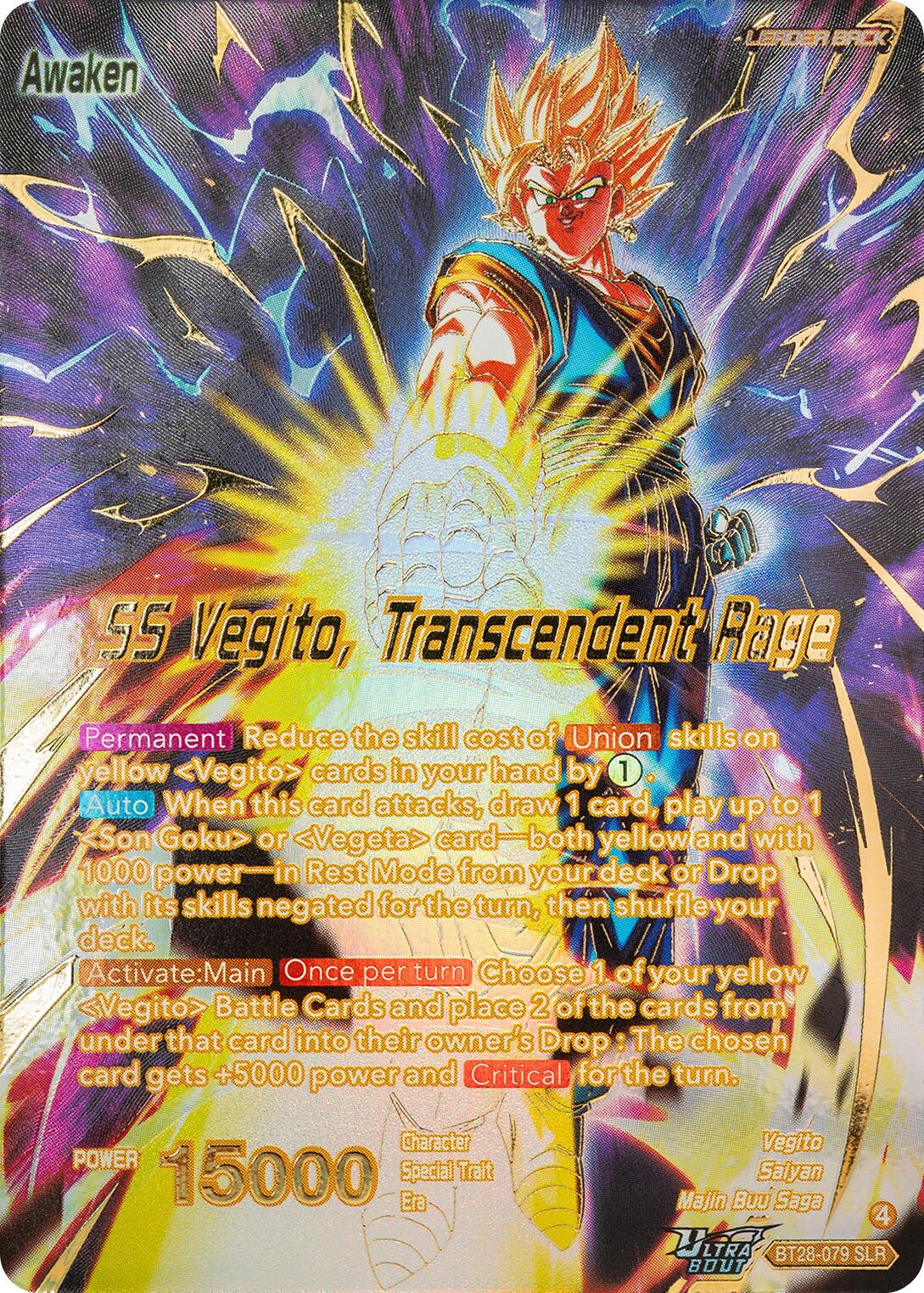 Vegito // SS Vegito, Transcendent Rage [SLR] BT28-079