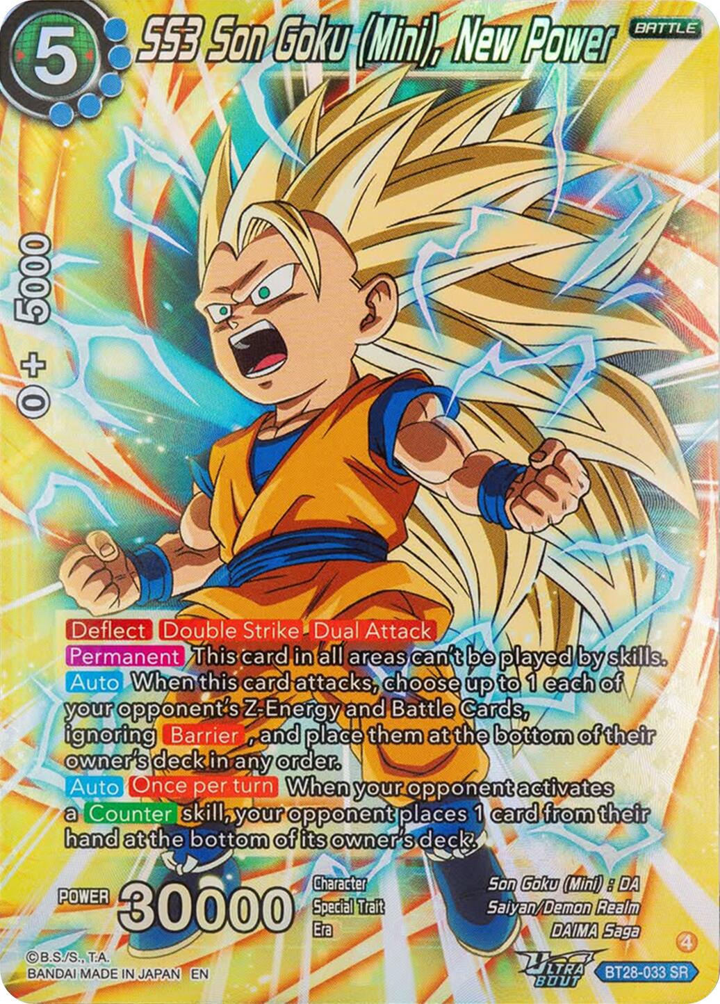 SS3 Son Goku Mini, New Power BT28-033
