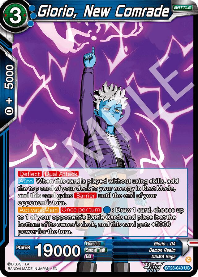 Glorio, New Comrade BT28-040