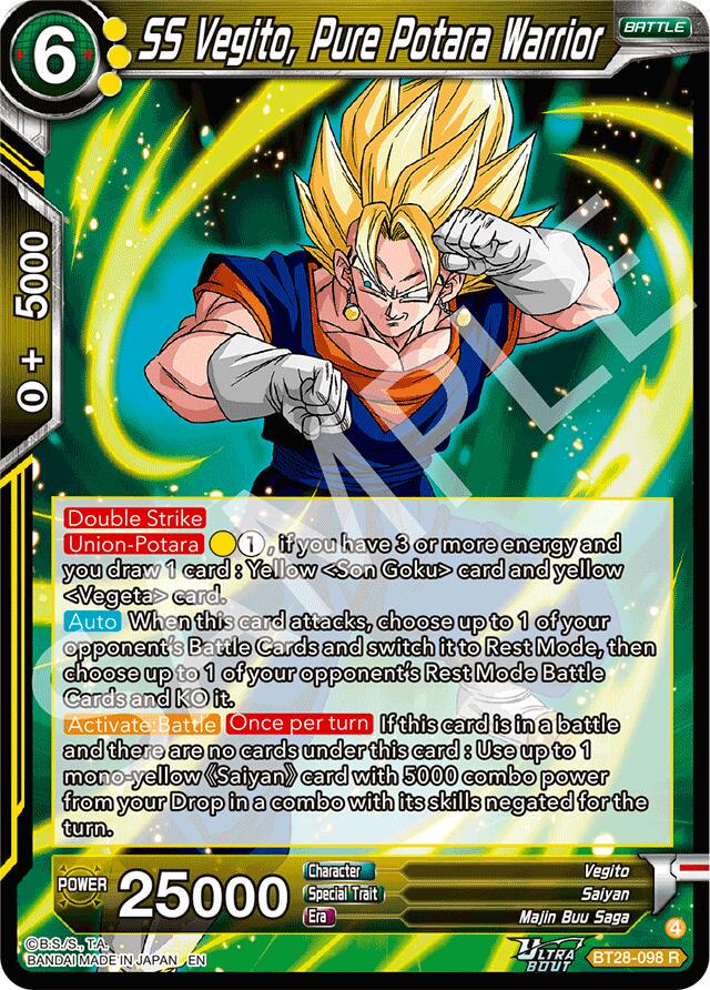 SS Vegito, Pure Potara Warrior BT28-098