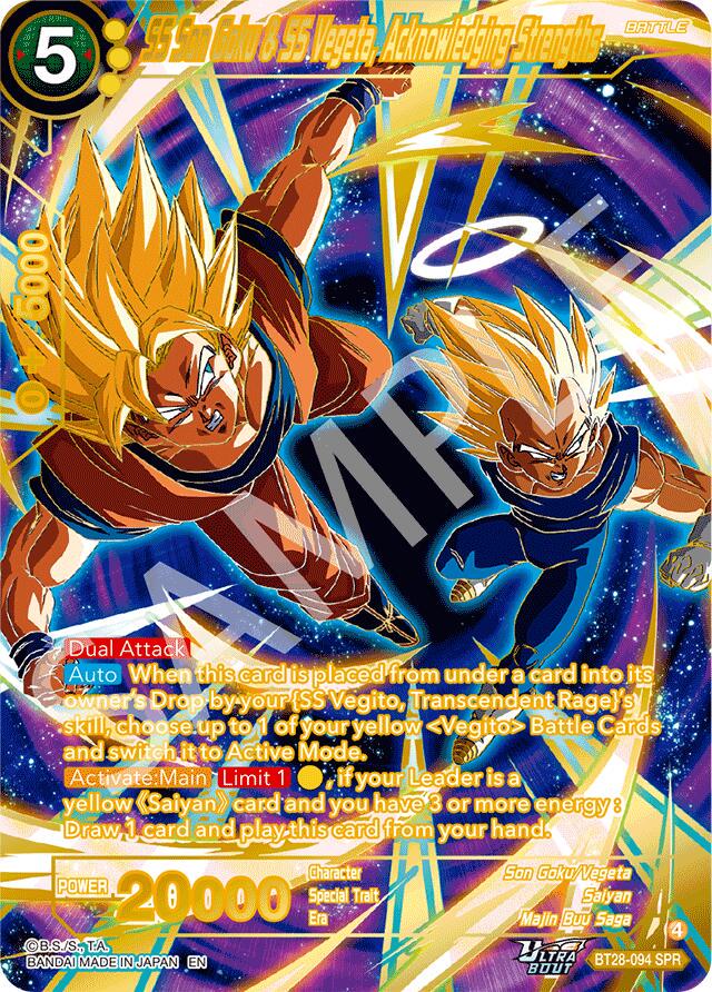 SS Son Goku & SS Vegeta, Acknowledging Strengths [SPR] BT28-094