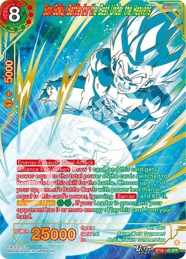 Son Goku, Battle for the Best Under the Heavens [SPR] BT28-140