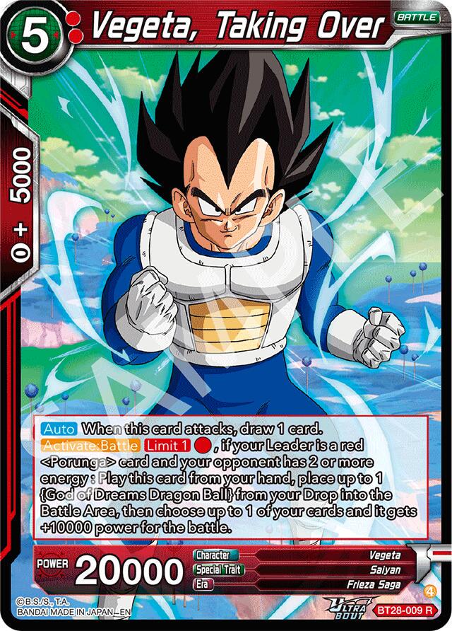 Vegeta, Taking Over BT28-009