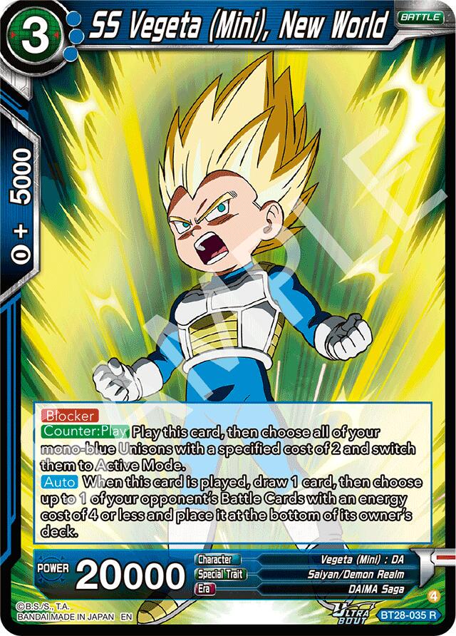 SS Vegeta Mini, New World BT28-035
