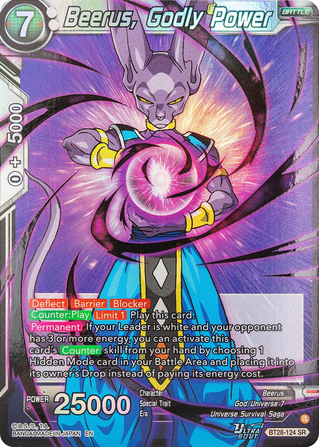 Beerus, Godly Power BT28-124
