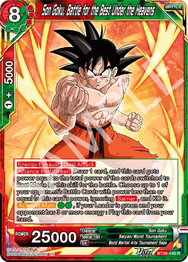 Son Goku, Battle for the Best Under the Heavens BT28-140