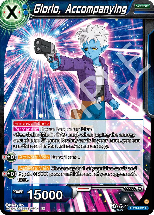 Glorio, Accompanying BT28-032