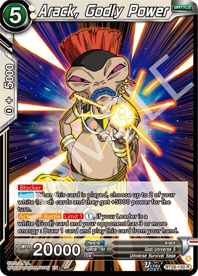 Arack, Godly Power BT28-130