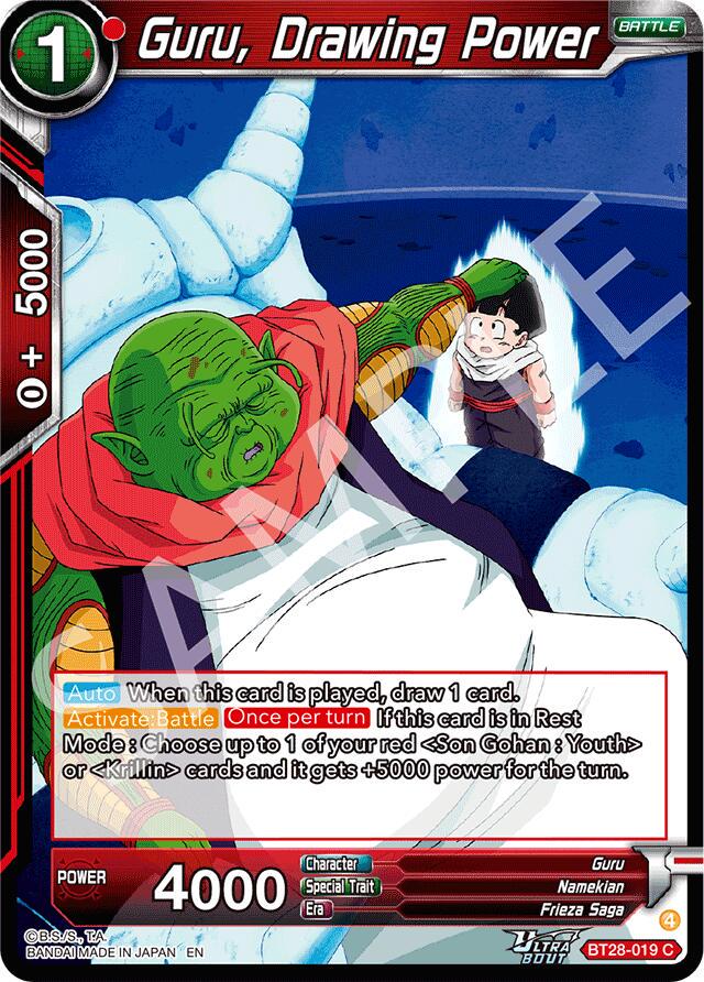 Guru, Drawing Power BT28-019