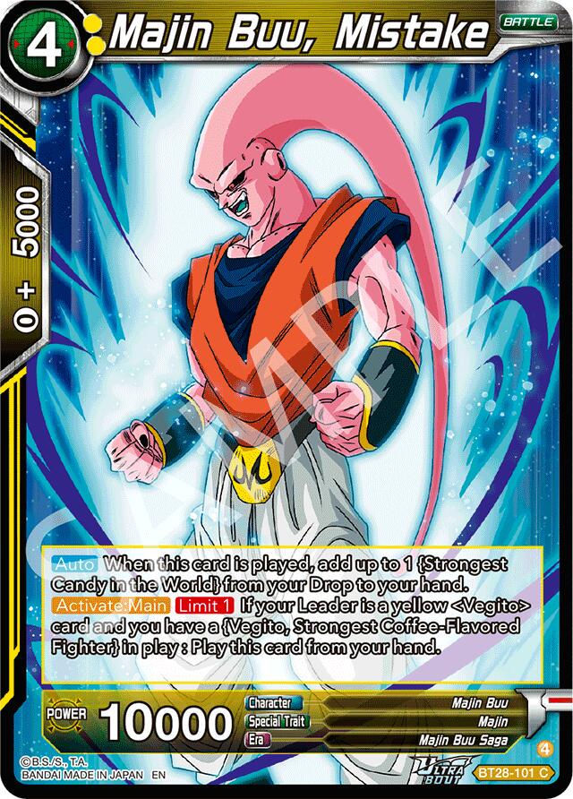 Majin Buu, Mistake BT28-101
