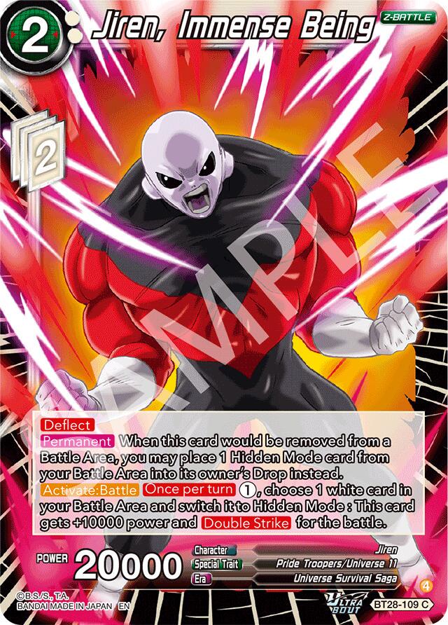 Jiren, Immense Being BT28-109