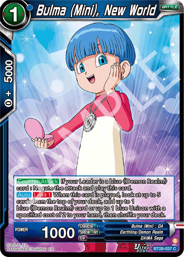 Bulma Mini, New World BT28-037
