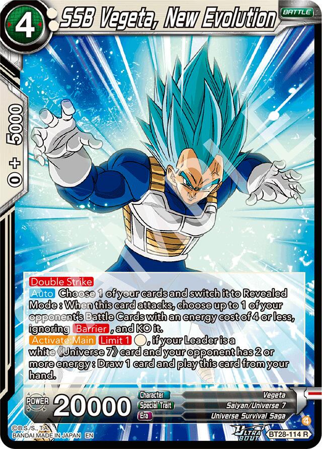 SSB Vegeta, New Evolution BT28-114